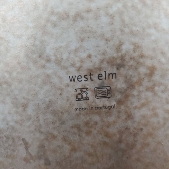 West Elm large low, flat bowl, tarnished brass color - Picture 4 of 5